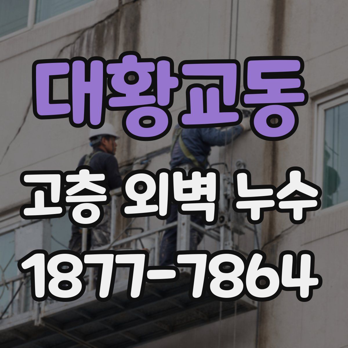 대황교동 고층 외벽 누수