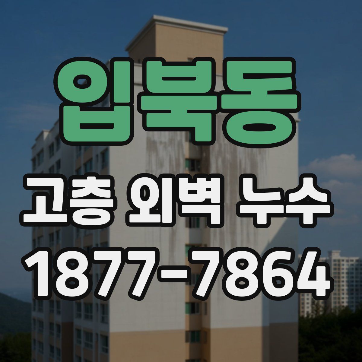 입북동 고층 외벽 누수