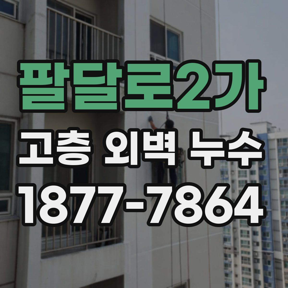 팔달로2가 고층 외벽 누수
