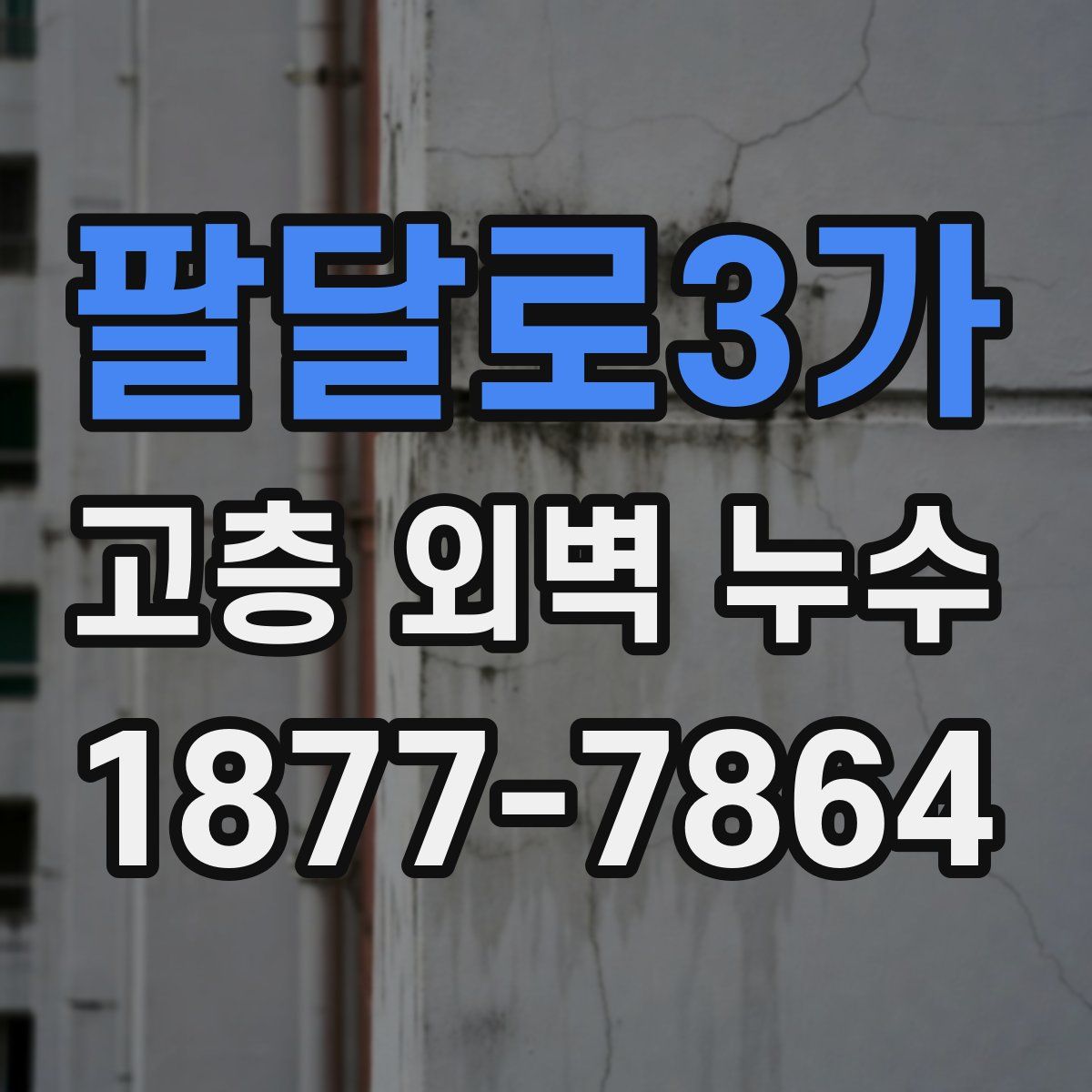 팔달로3가 고층 외벽 누수