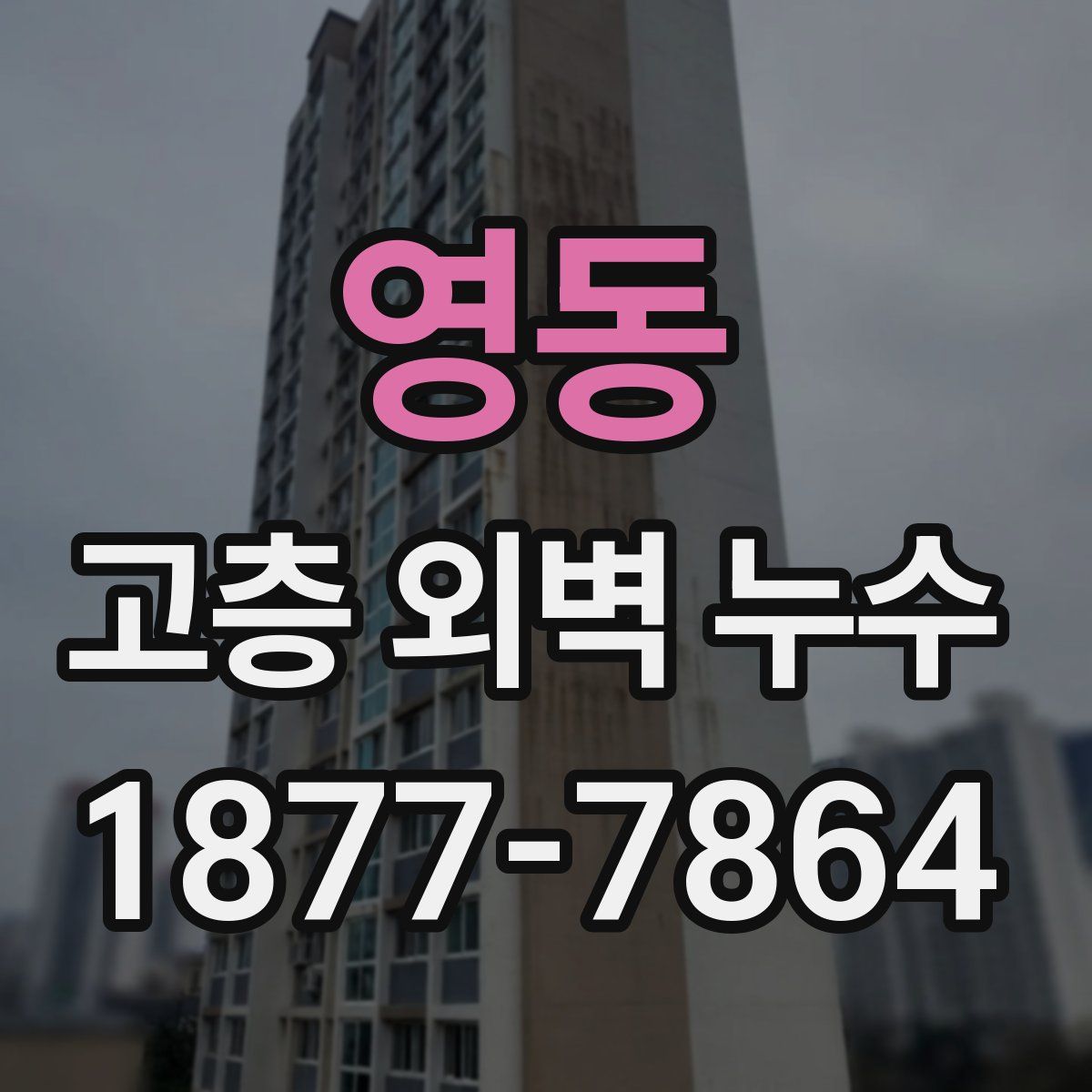 영동 고층 외벽 누수
