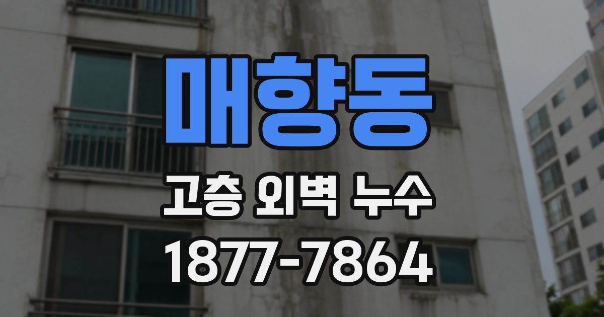 매향동 고층 외벽 누수