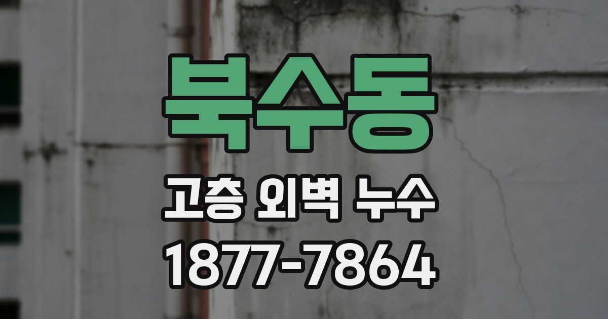 북수동 고층 외벽 누수