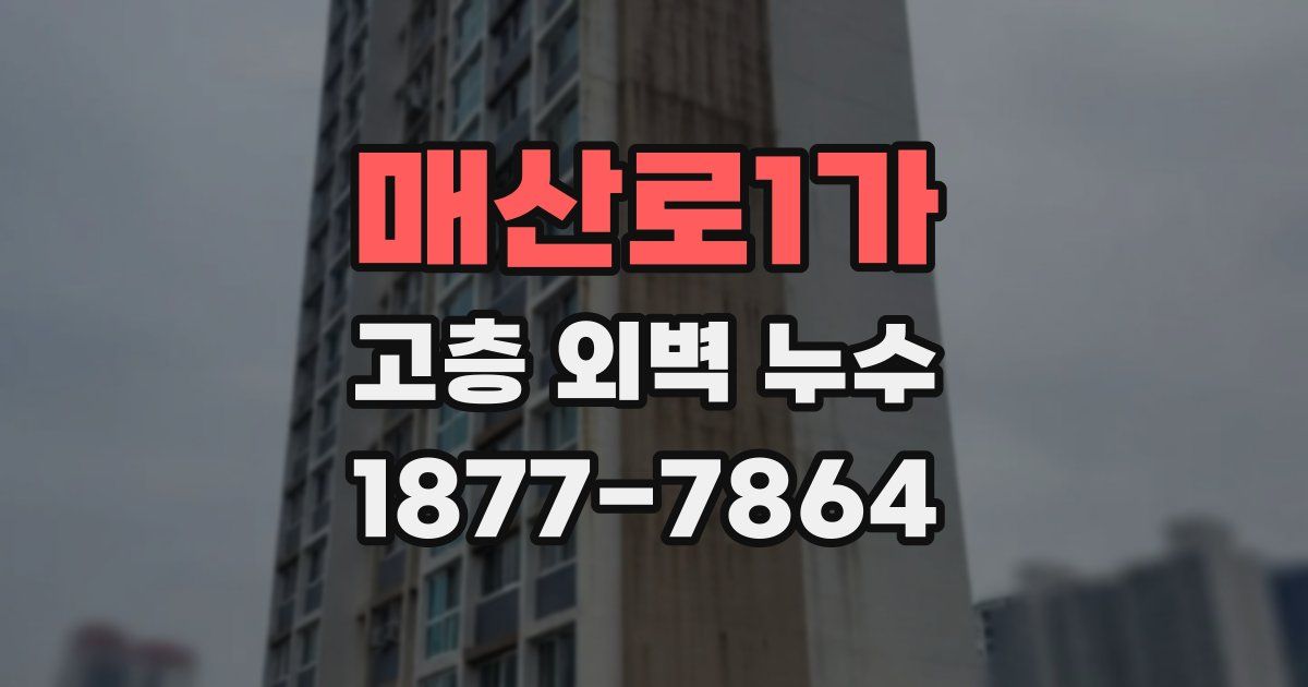 매산로1가 고층 외벽 누수