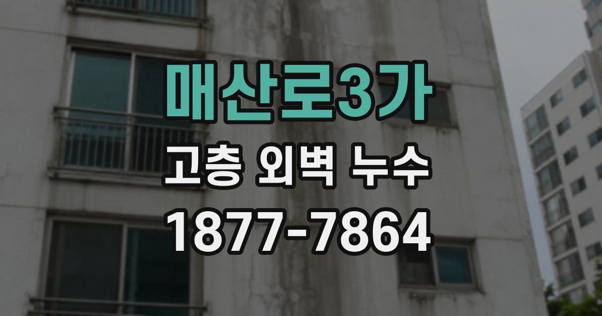 매산로3가 고층 외벽 누수