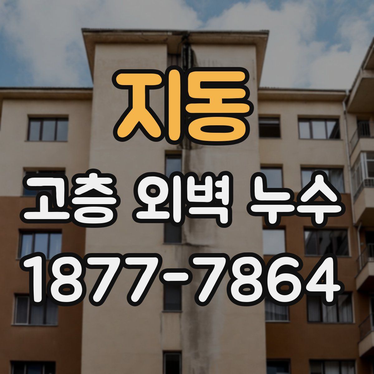 지동 고층 외벽 누수