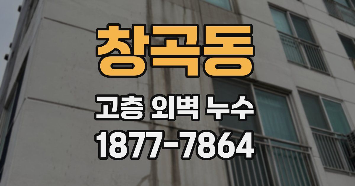 창곡동 고층 외벽 누수