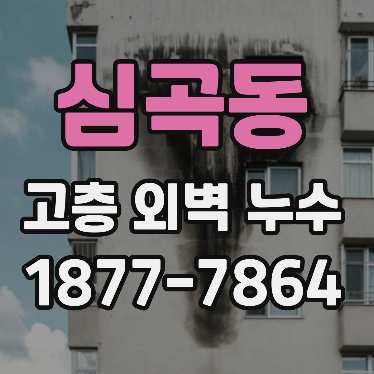 심곡동 고층 외벽 누수