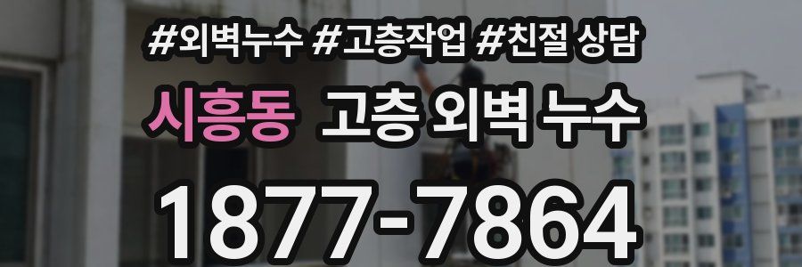 시흥동 고층 외벽 누수