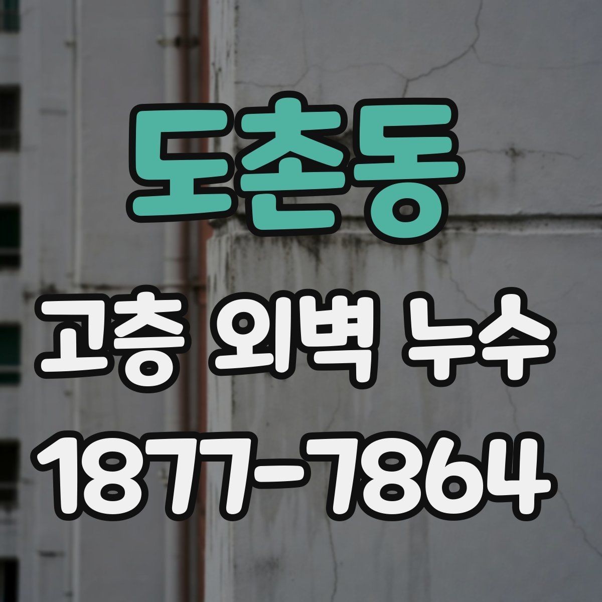 도촌동 고층 외벽 누수 전문가 진단이 필요한 상황