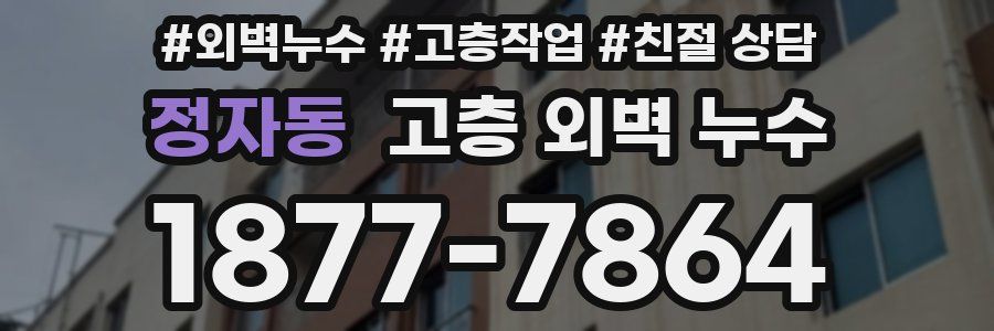정자동 고층 외벽 누수