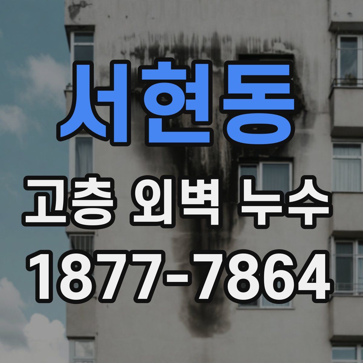 서현동 고층 외벽 누수