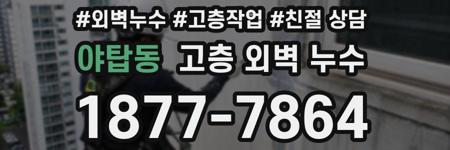 야탑동 고층 외벽 누수