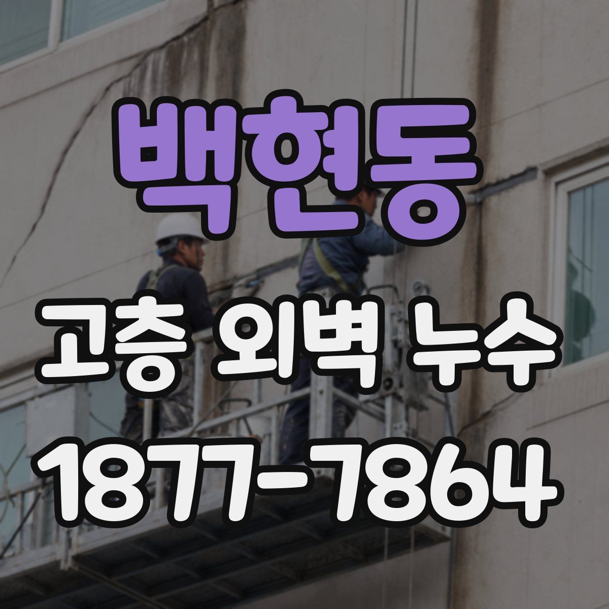 백현동 고층 외벽 누수