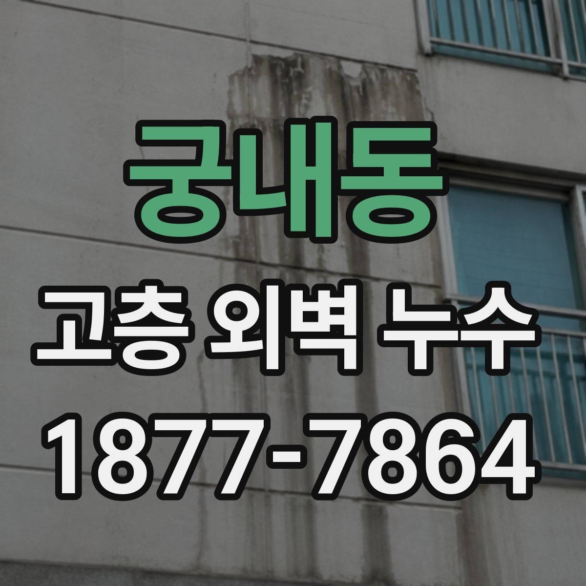 궁내동 고층 외벽 누수