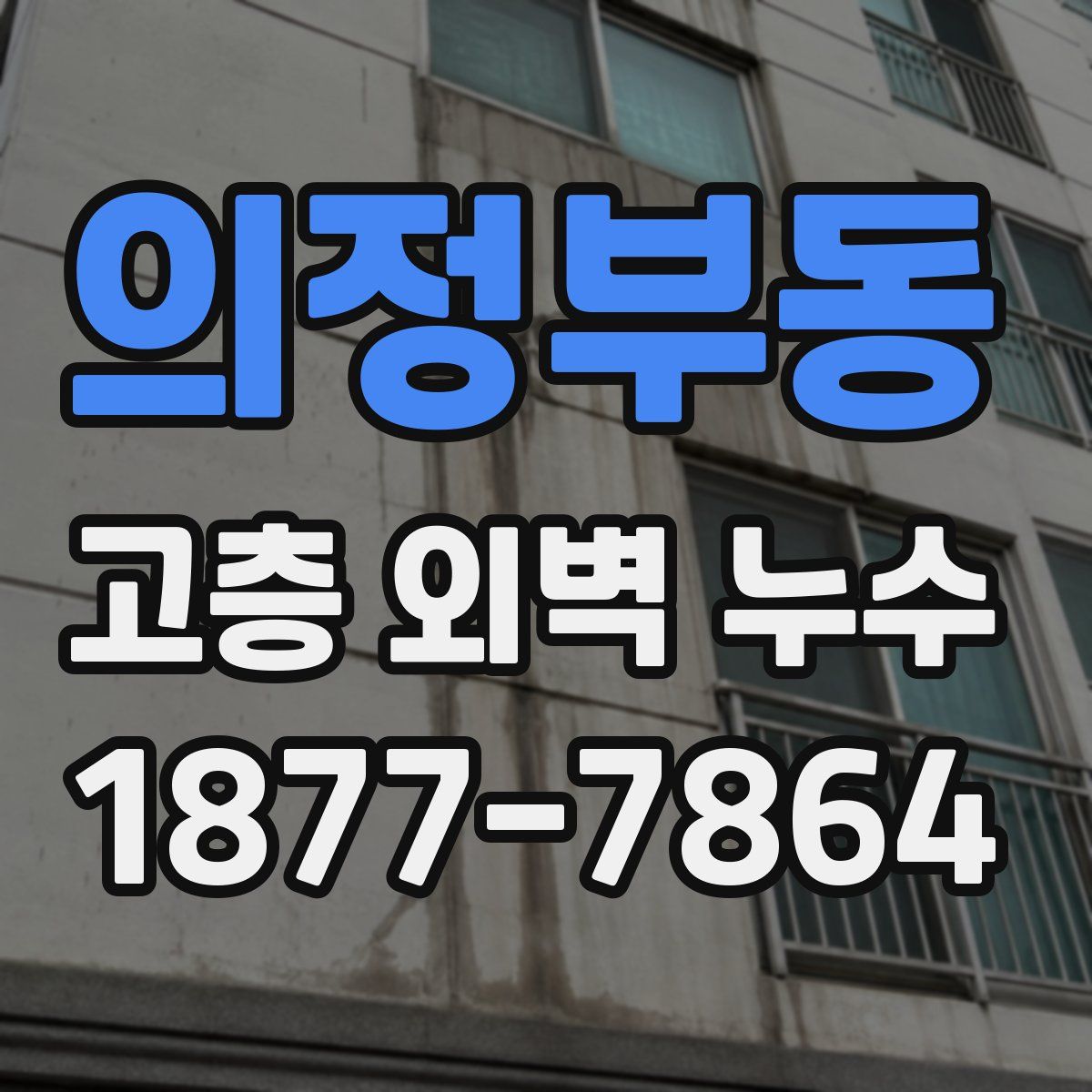 의정부동 고층 외벽 누수