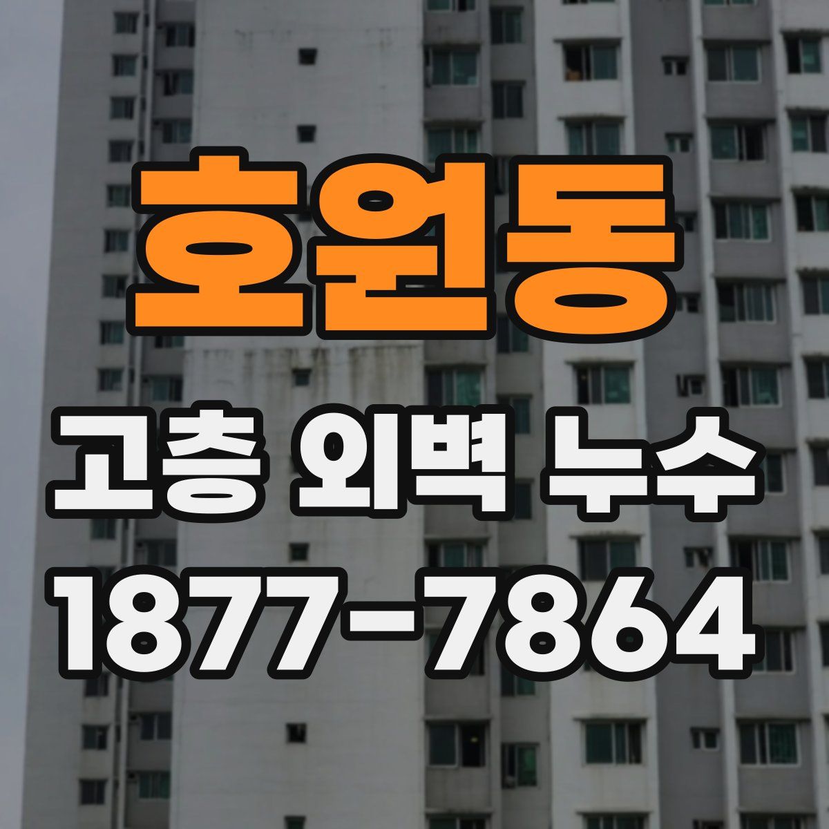 호원동 고층 외벽 누수