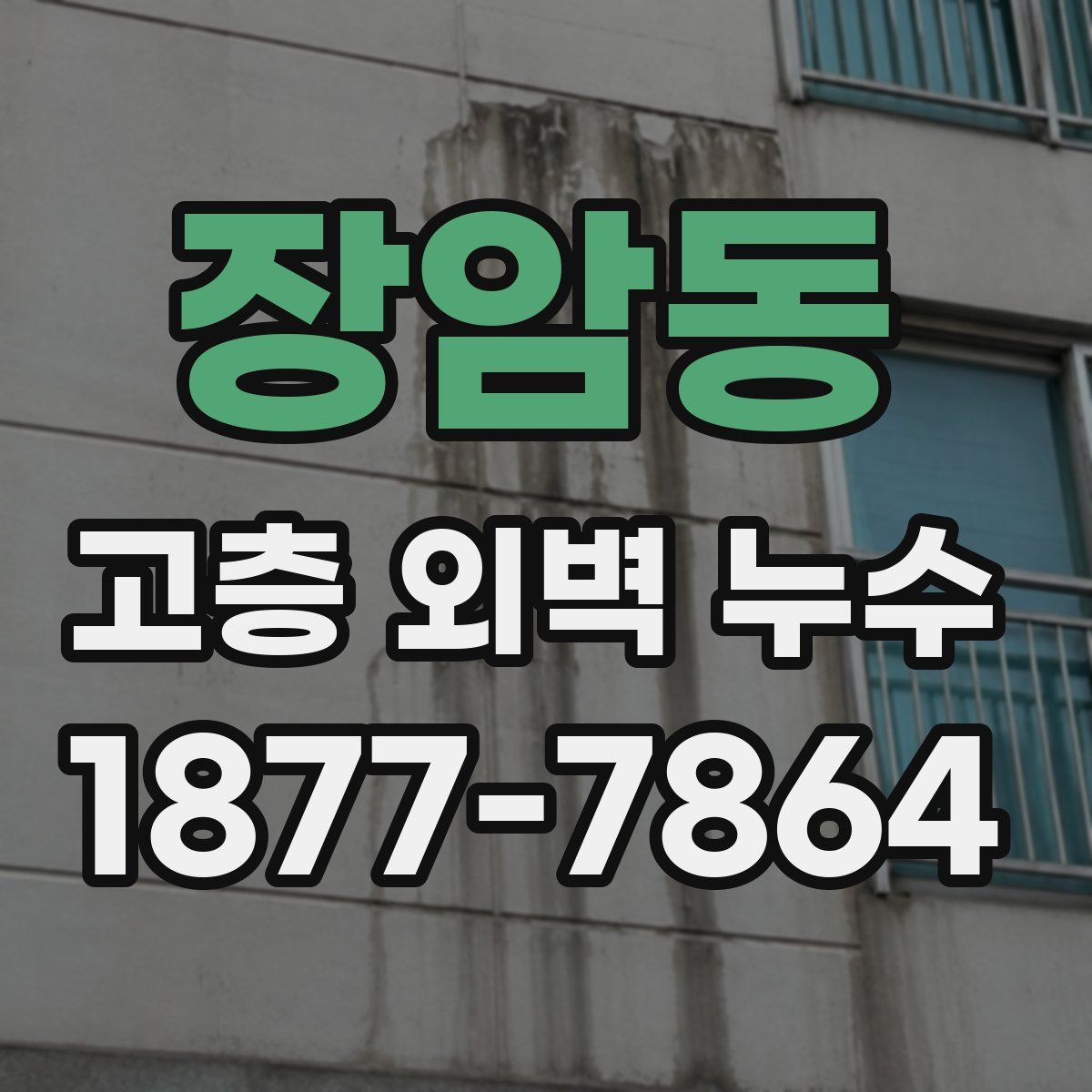 장암동 고층 외벽 누수