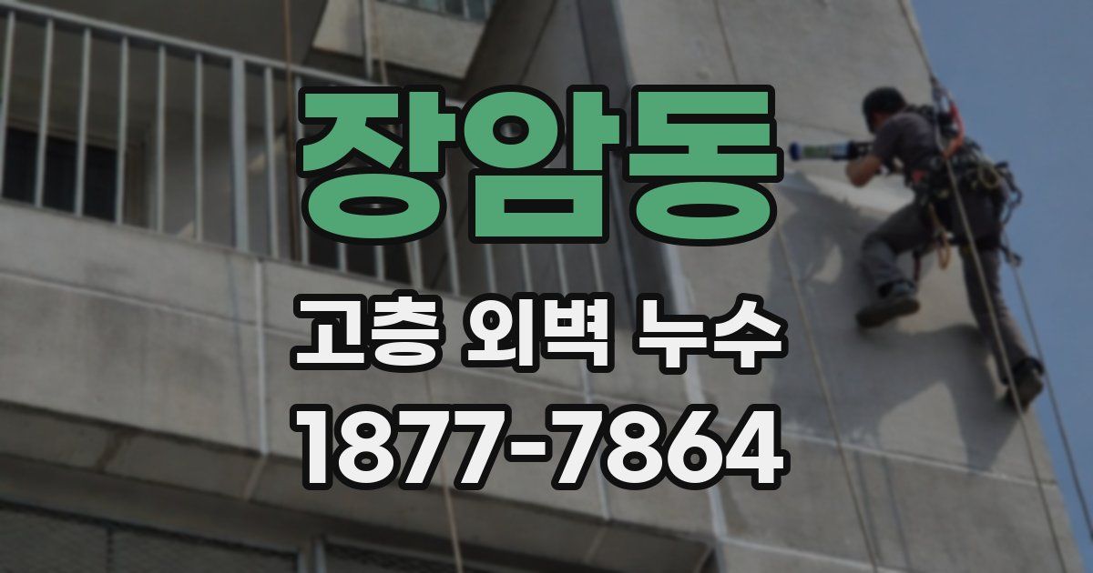 장암동 고층 외벽 누수