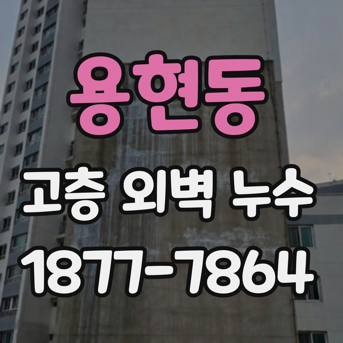 용현동 고층 외벽 누수 공사 전 비교해야 할 사항