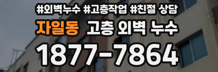 자일동 고층 외벽 누수