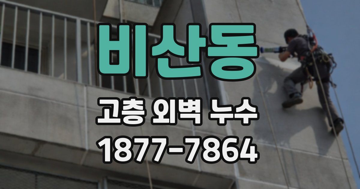 비산동 고층 외벽 누수