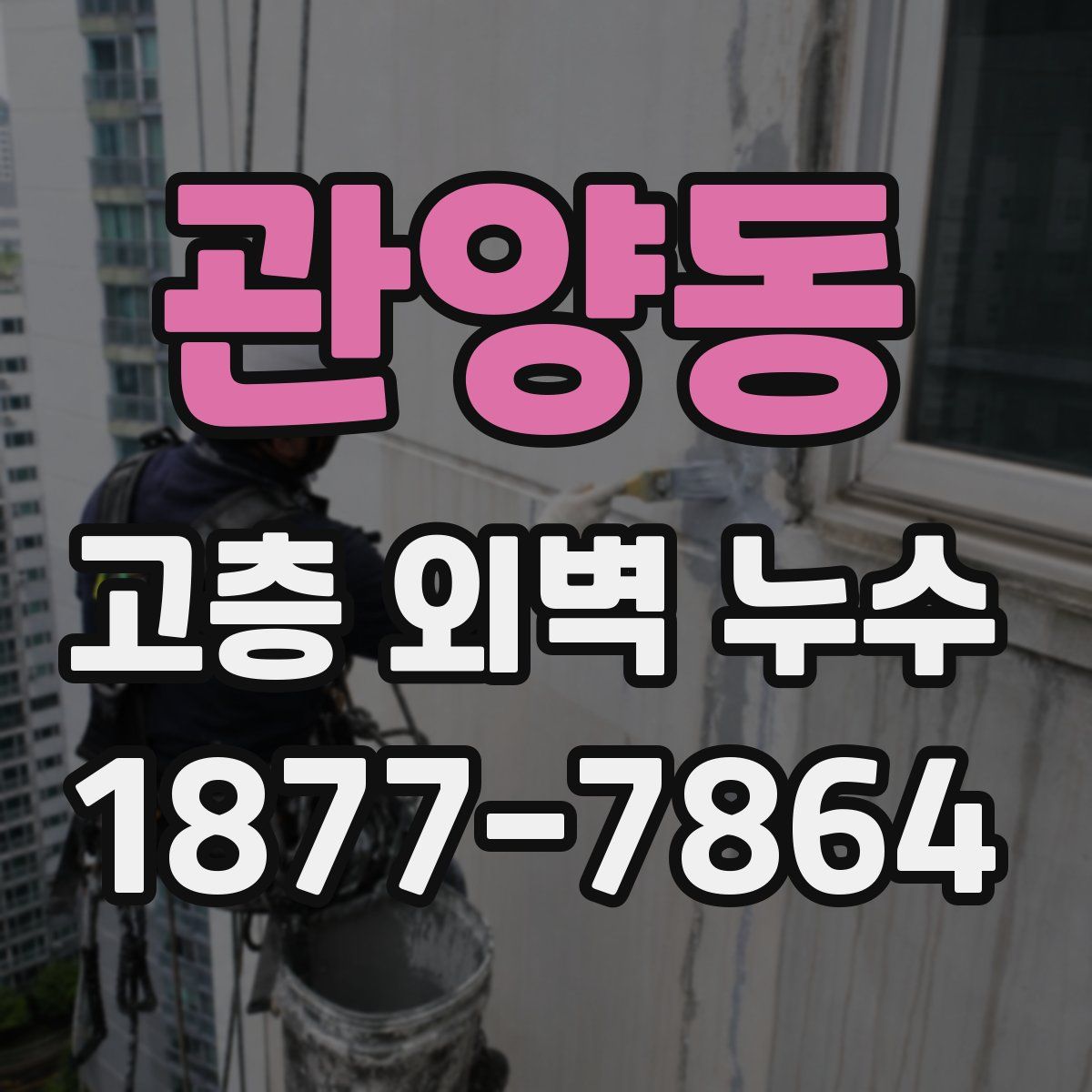 관양동 고층 외벽 누수