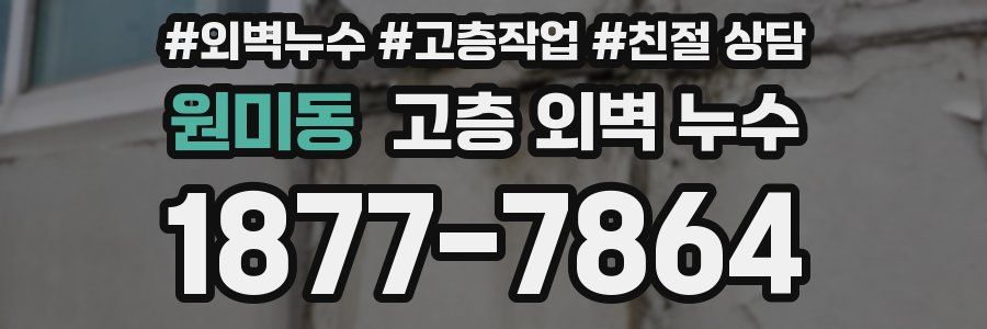 원미동 고층 외벽 누수