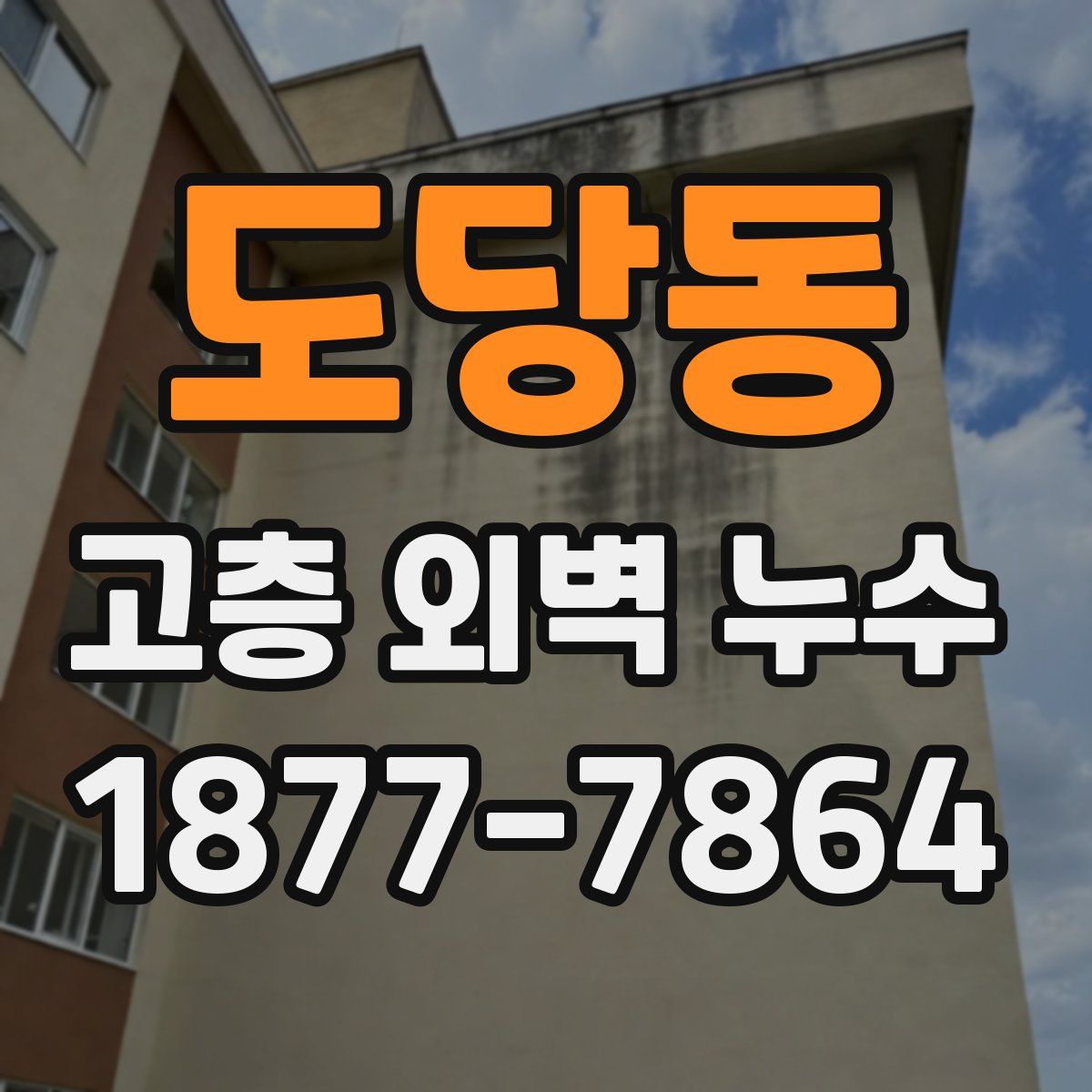 도당동 고층 외벽 누수
