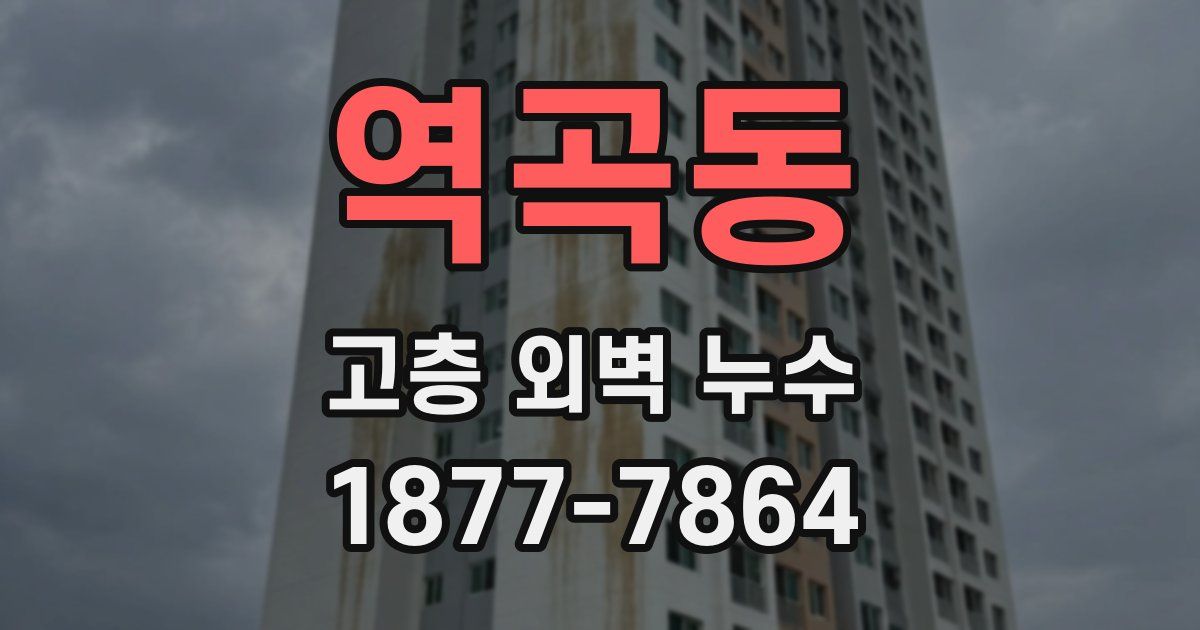 역곡동 고층 외벽 누수