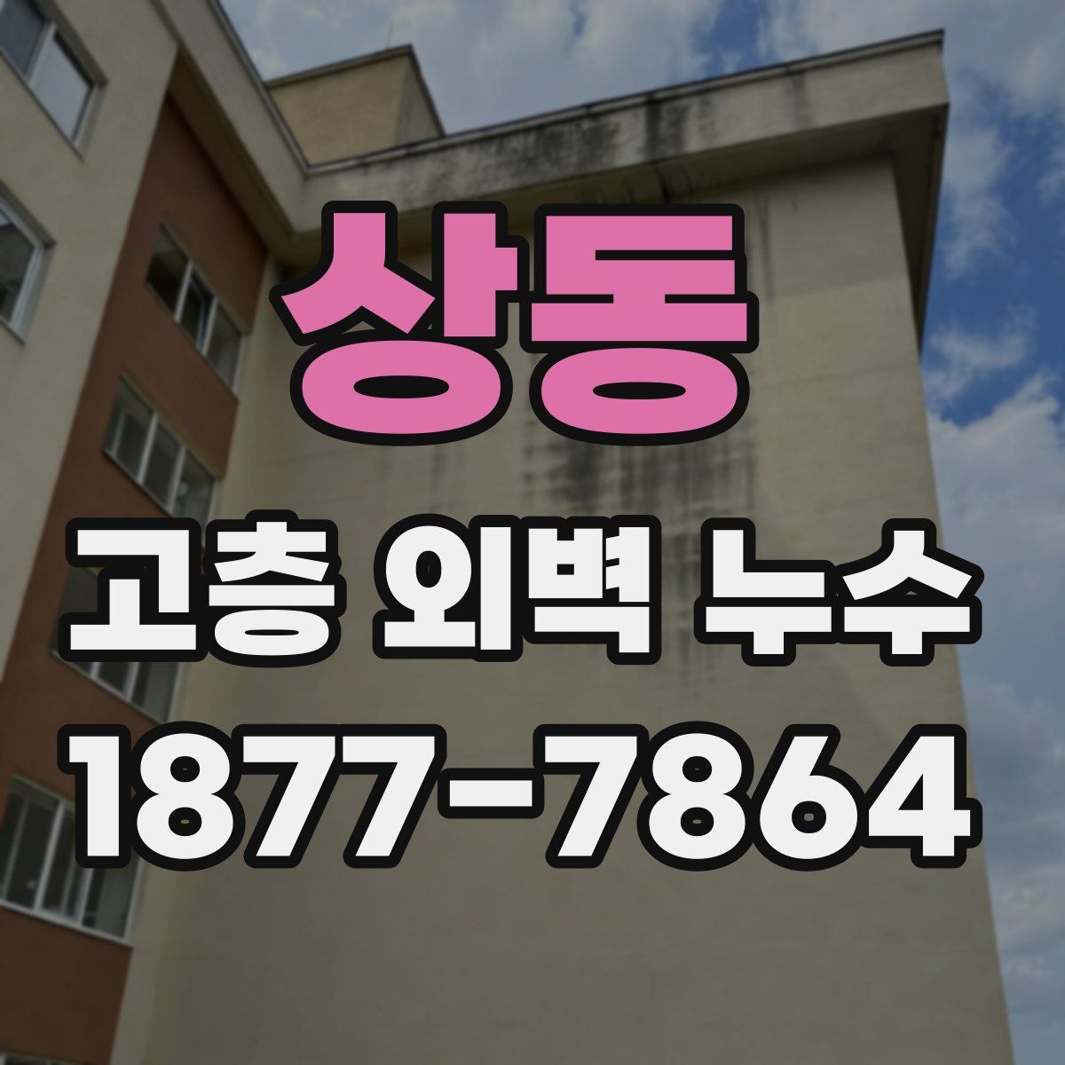 상동 고층 외벽 누수