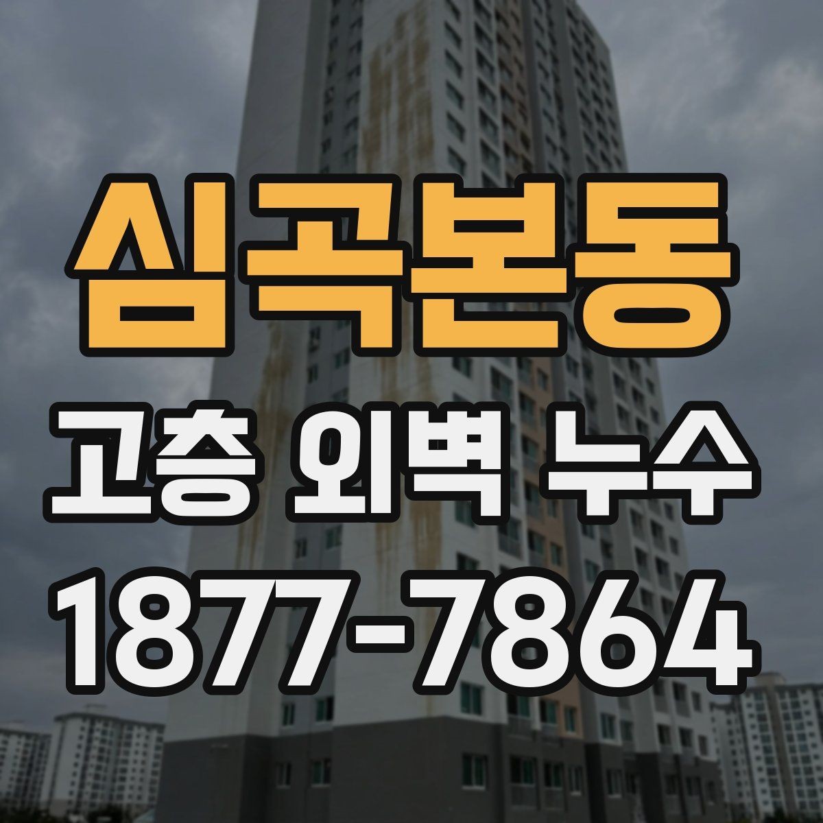 심곡본동 고층 외벽 누수 원인을 놓치지 않기 위한 확인 항목