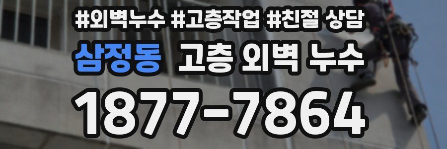 삼정동 고층 외벽 누수