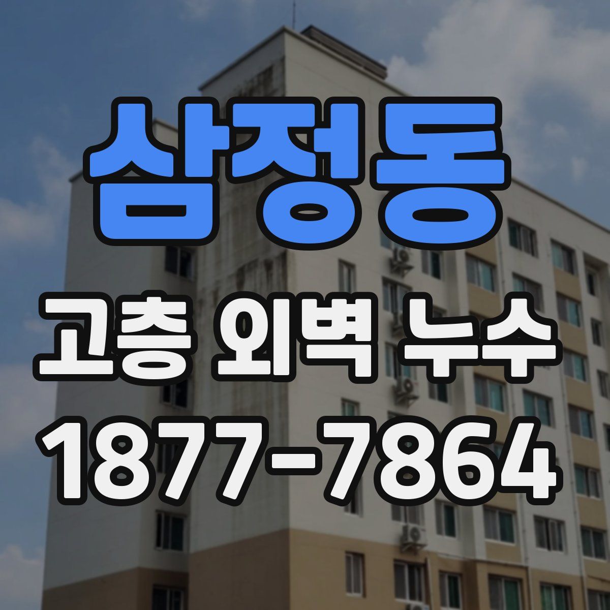삼정동 고층 외벽 누수