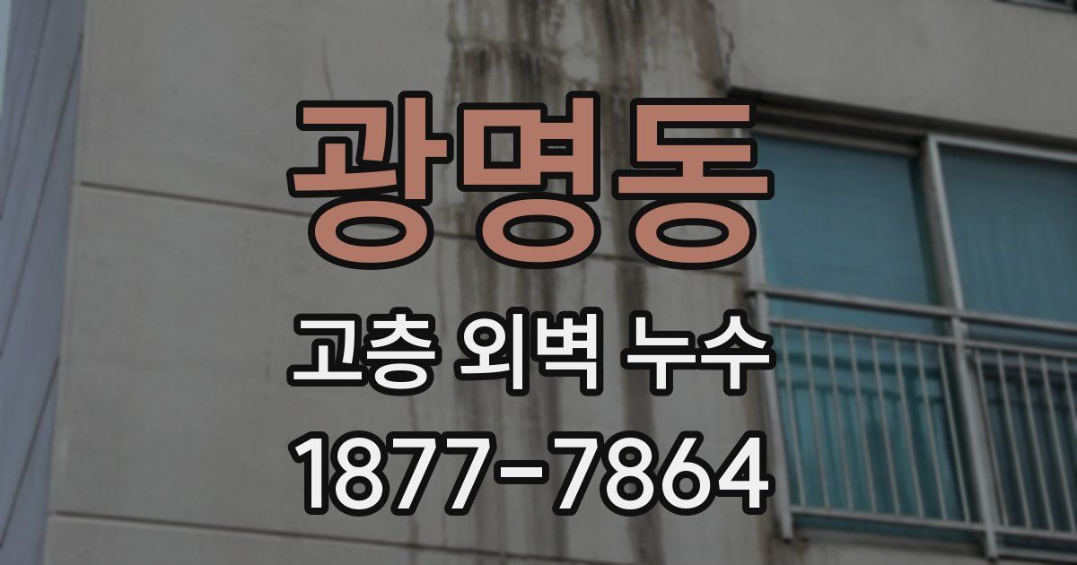 광명동 고층 외벽 누수