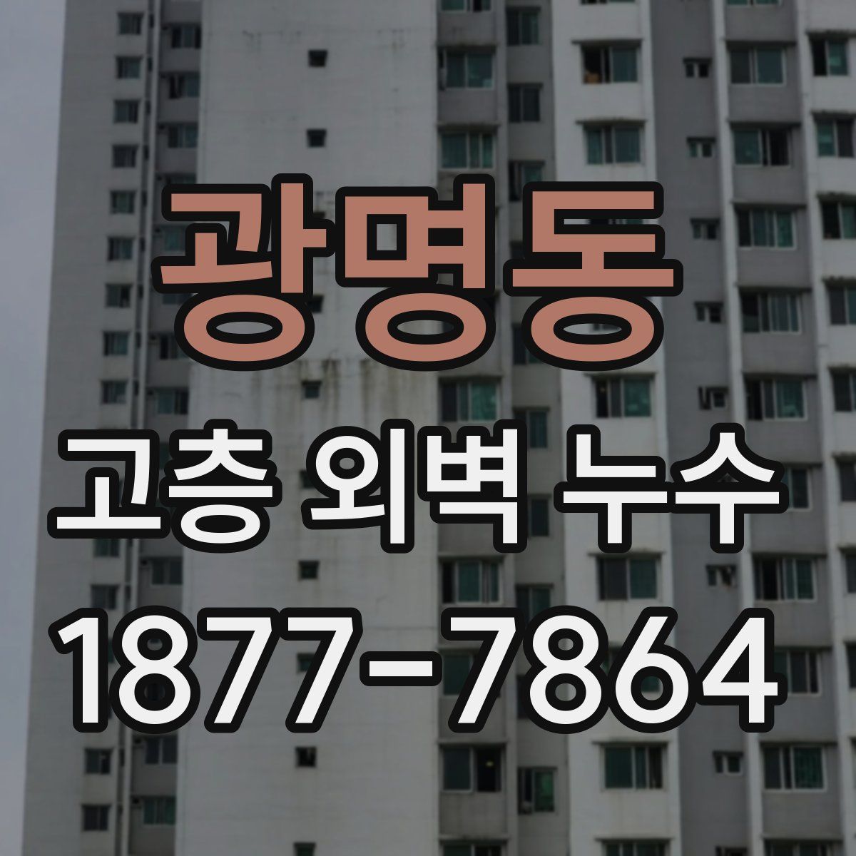 광명동 고층 외벽 누수