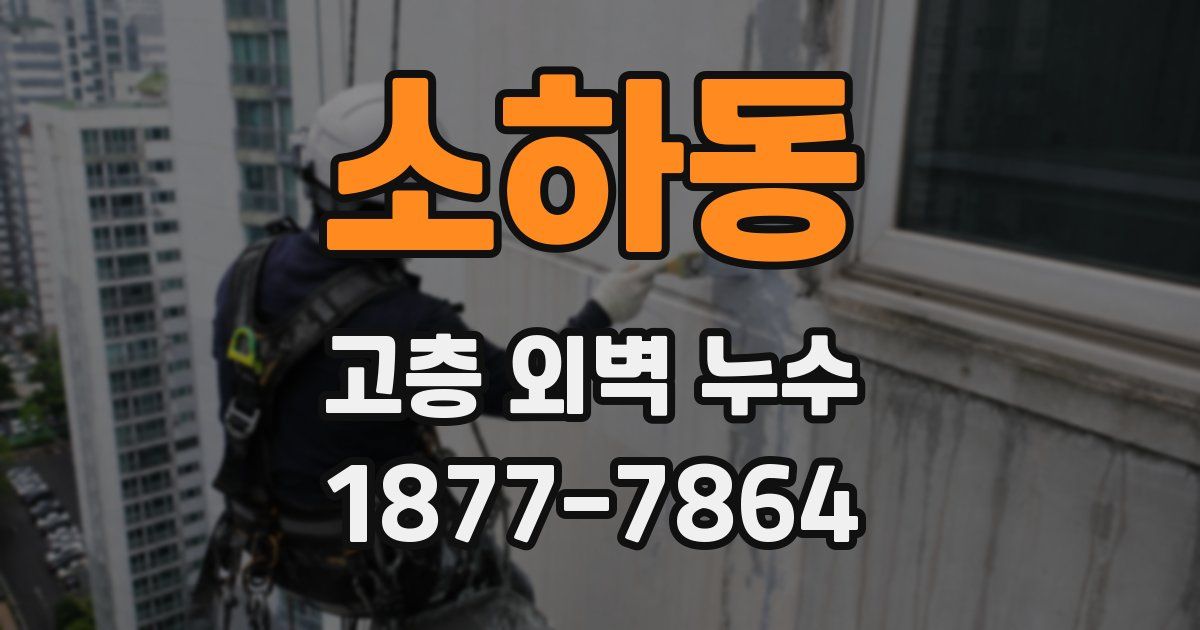 소하동 고층 외벽 누수