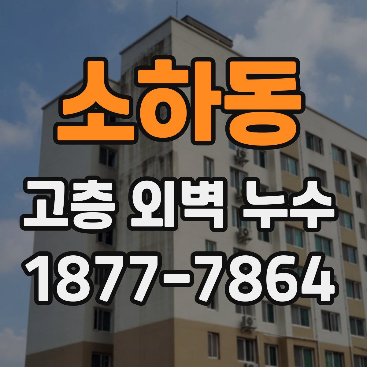 소하동 고층 외벽 누수