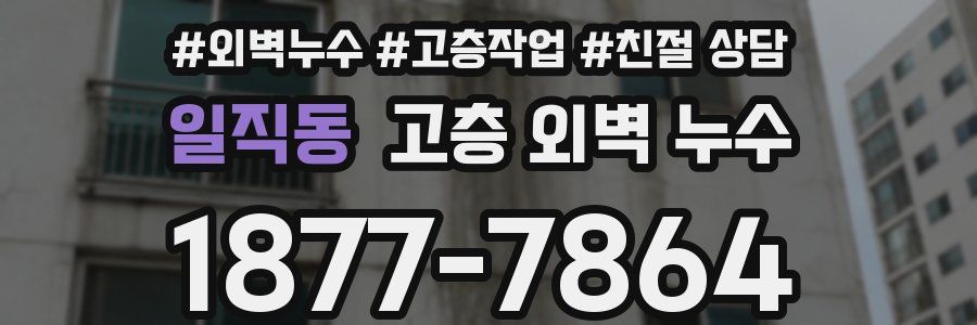일직동 고층 외벽 누수