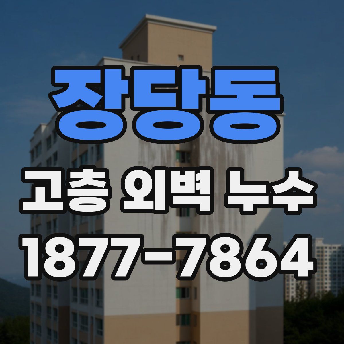 장당동 고층 외벽 누수