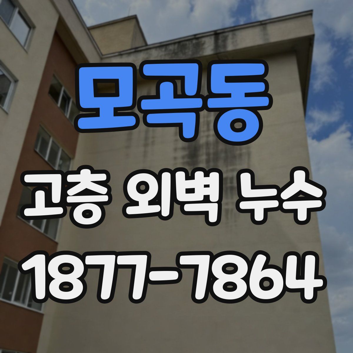 모곡동 고층 외벽 누수
