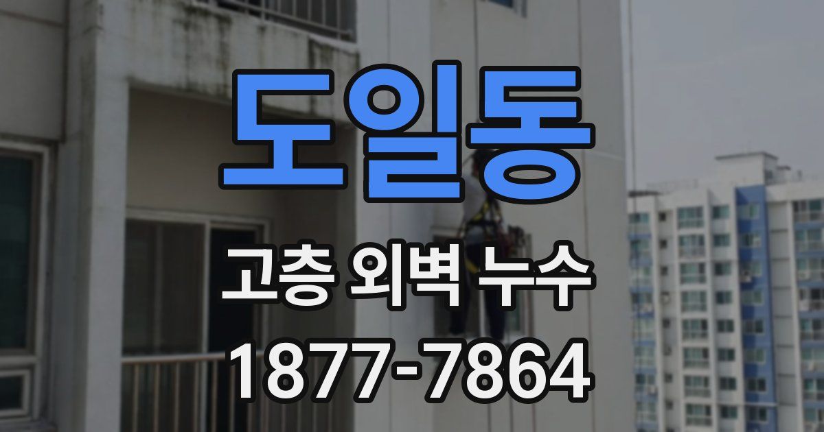 도일동 고층 외벽 누수