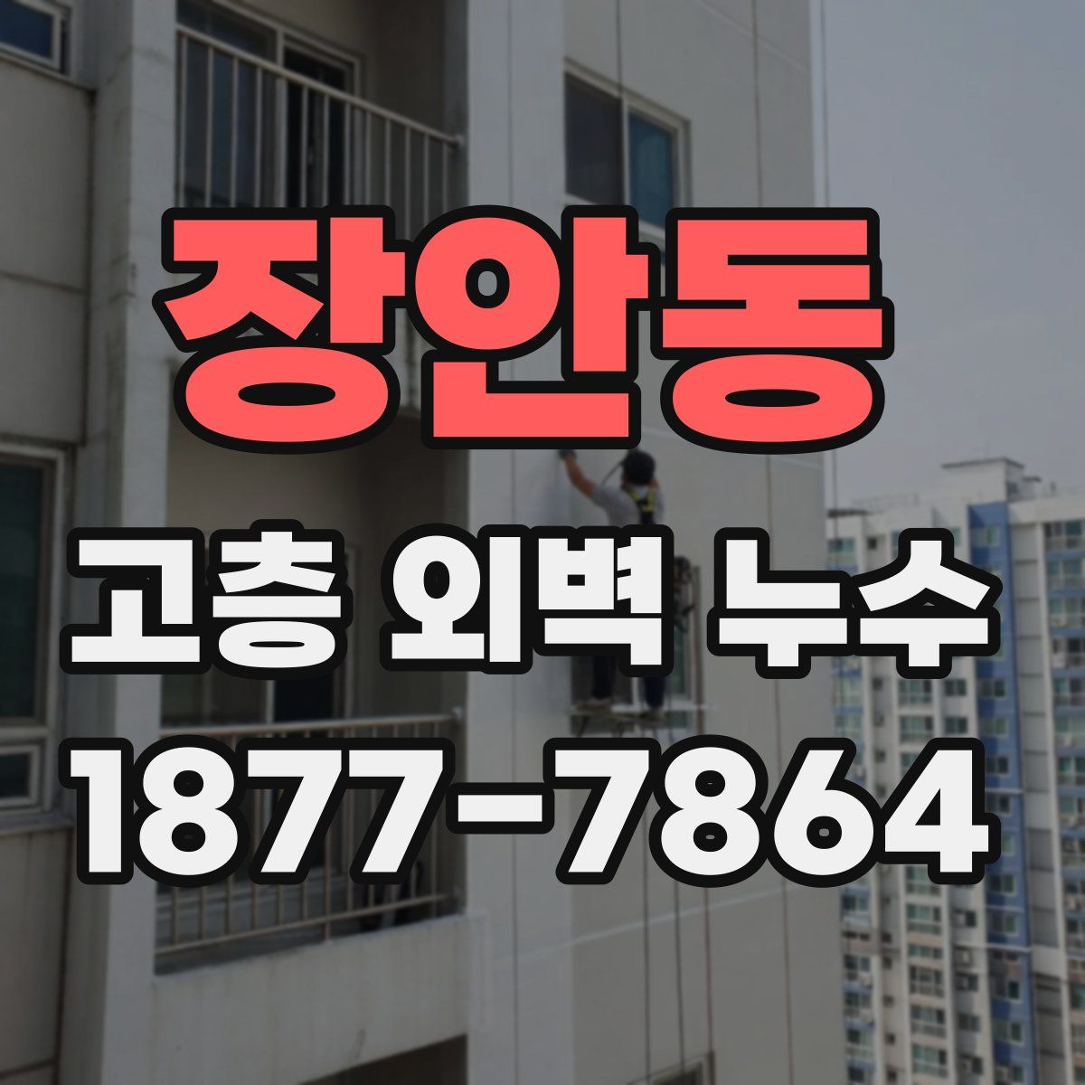 장안동 고층 외벽 누수