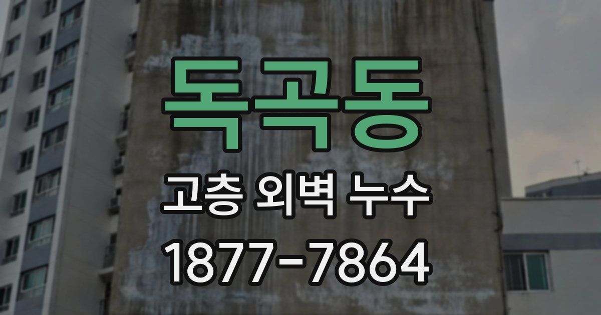 독곡동 고층 외벽 누수