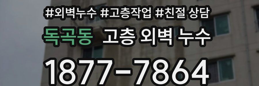 독곡동 고층 외벽 누수