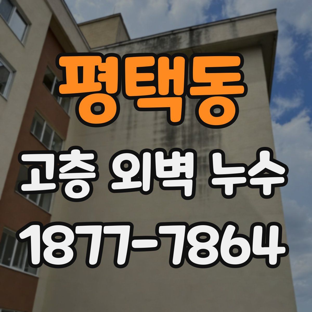 평택동 고층 외벽 누수