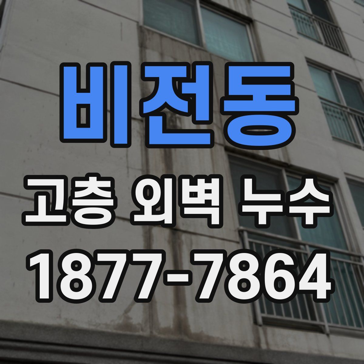 비전동 고층 외벽 누수