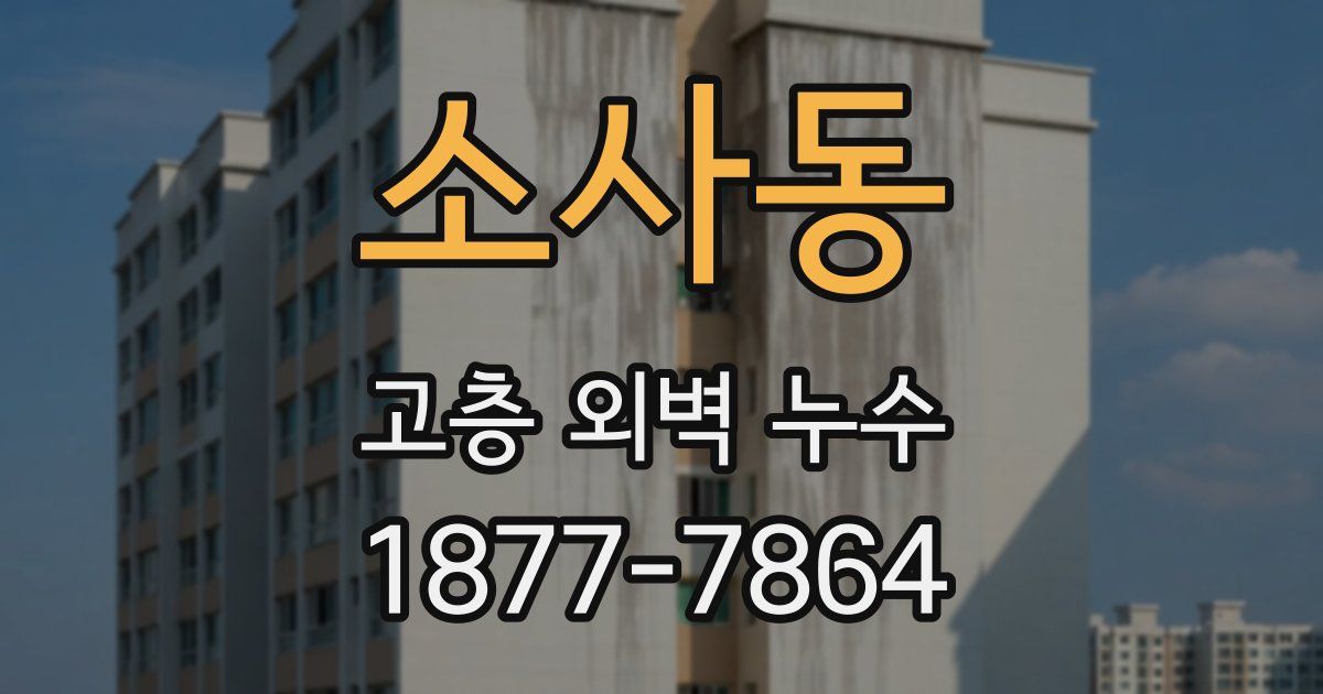 소사동 고층 외벽 누수