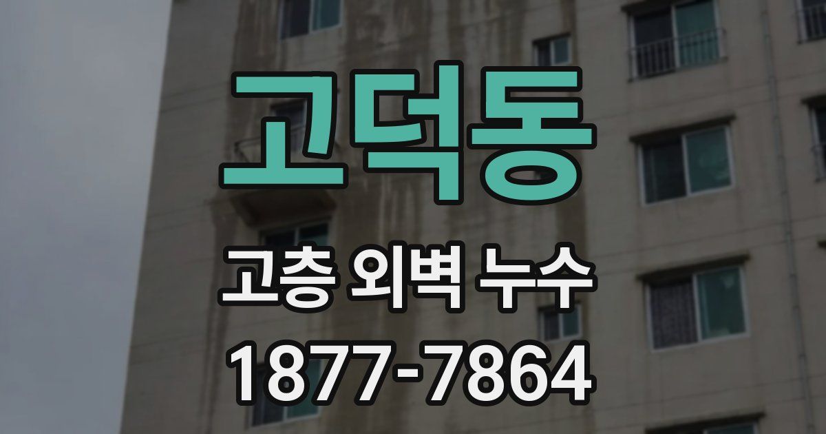 고덕동 고층 외벽 누수