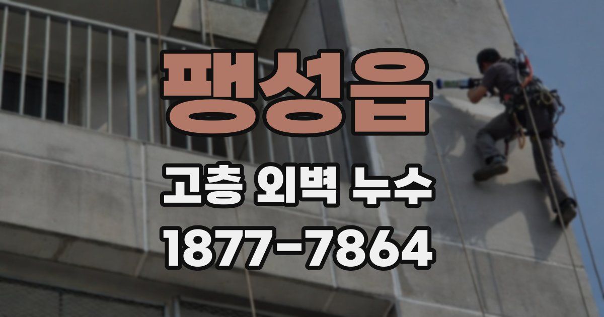 팽성읍 고층 외벽 누수